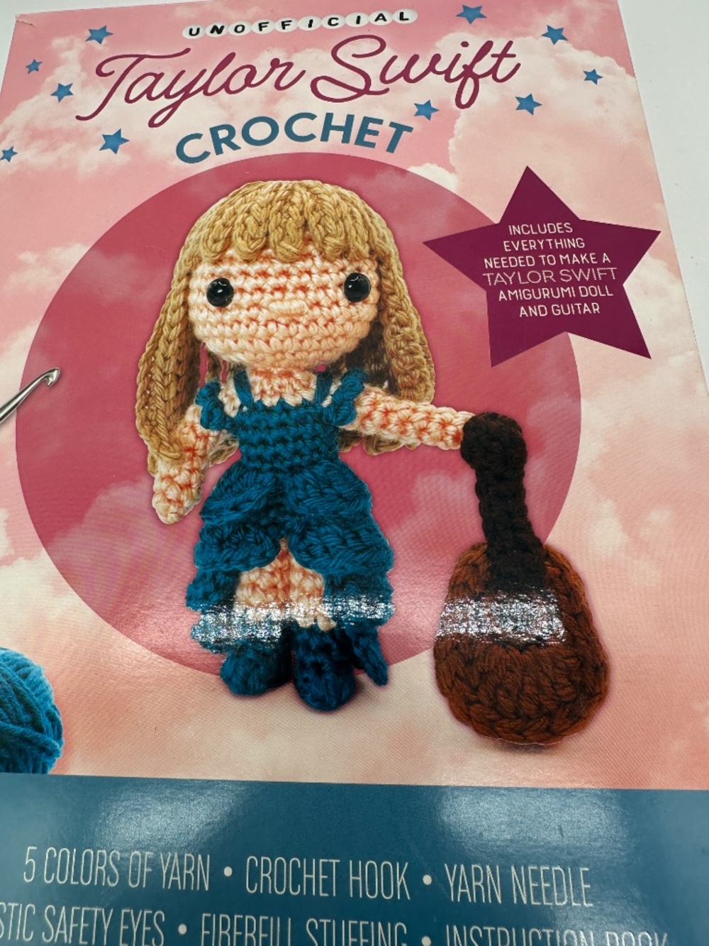Unofficial Taylor Swift Crochet Amigurumi Doll & Guitar Kit - Picture 12 of 14